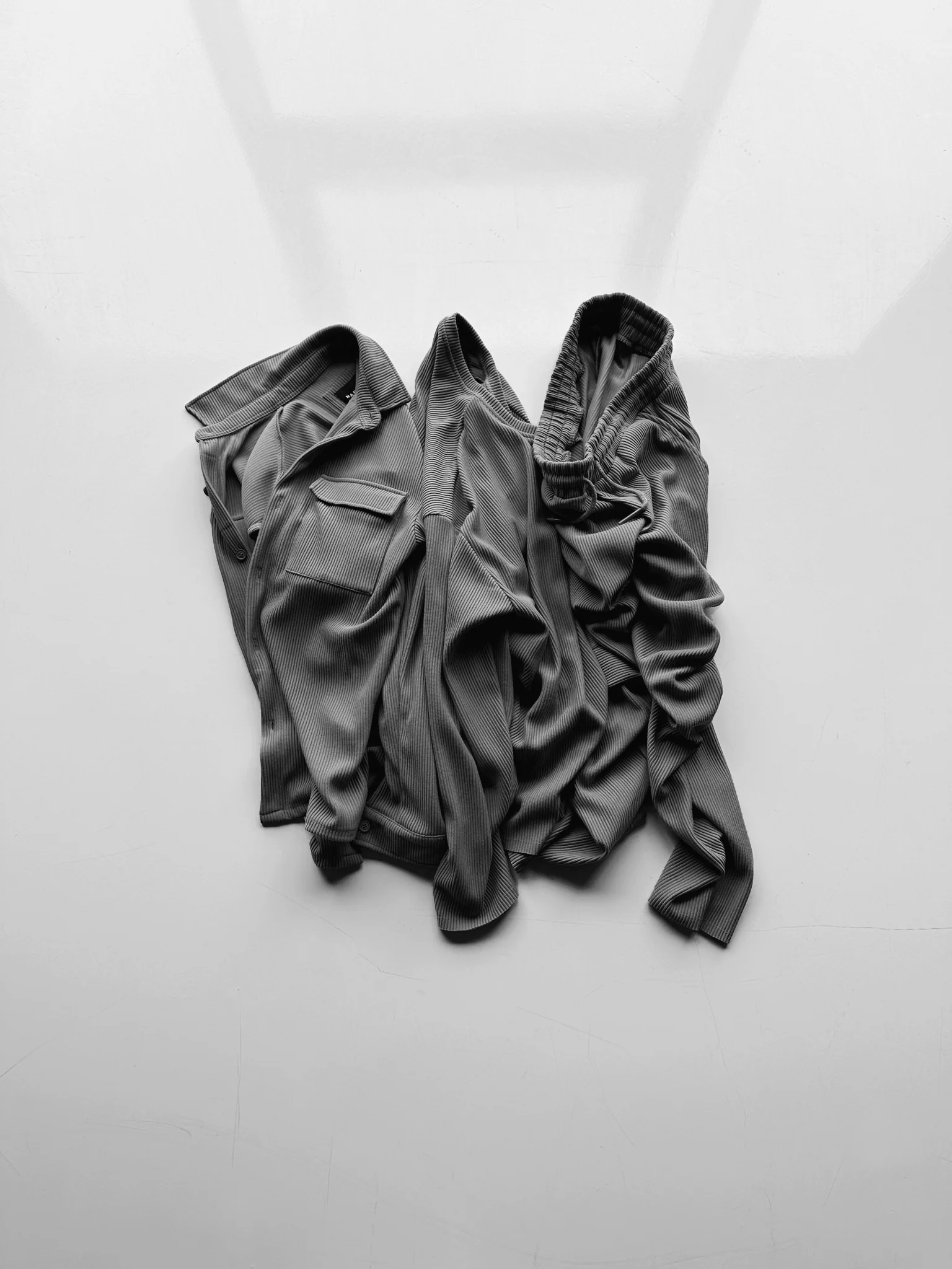 Loose Fit Cord Pant - Grey - Image 5