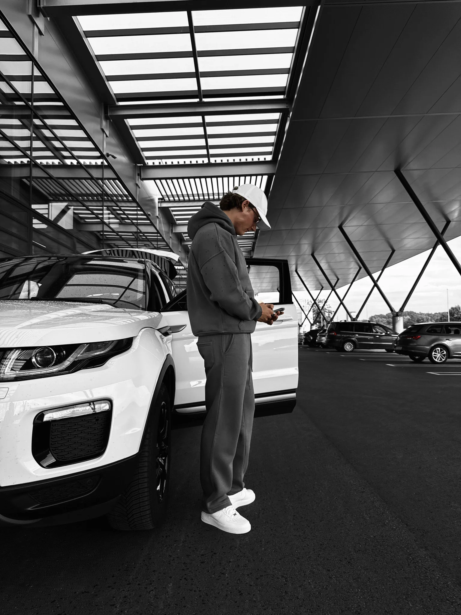 Oversize Basic Hoodie - Anthracite - Image 3