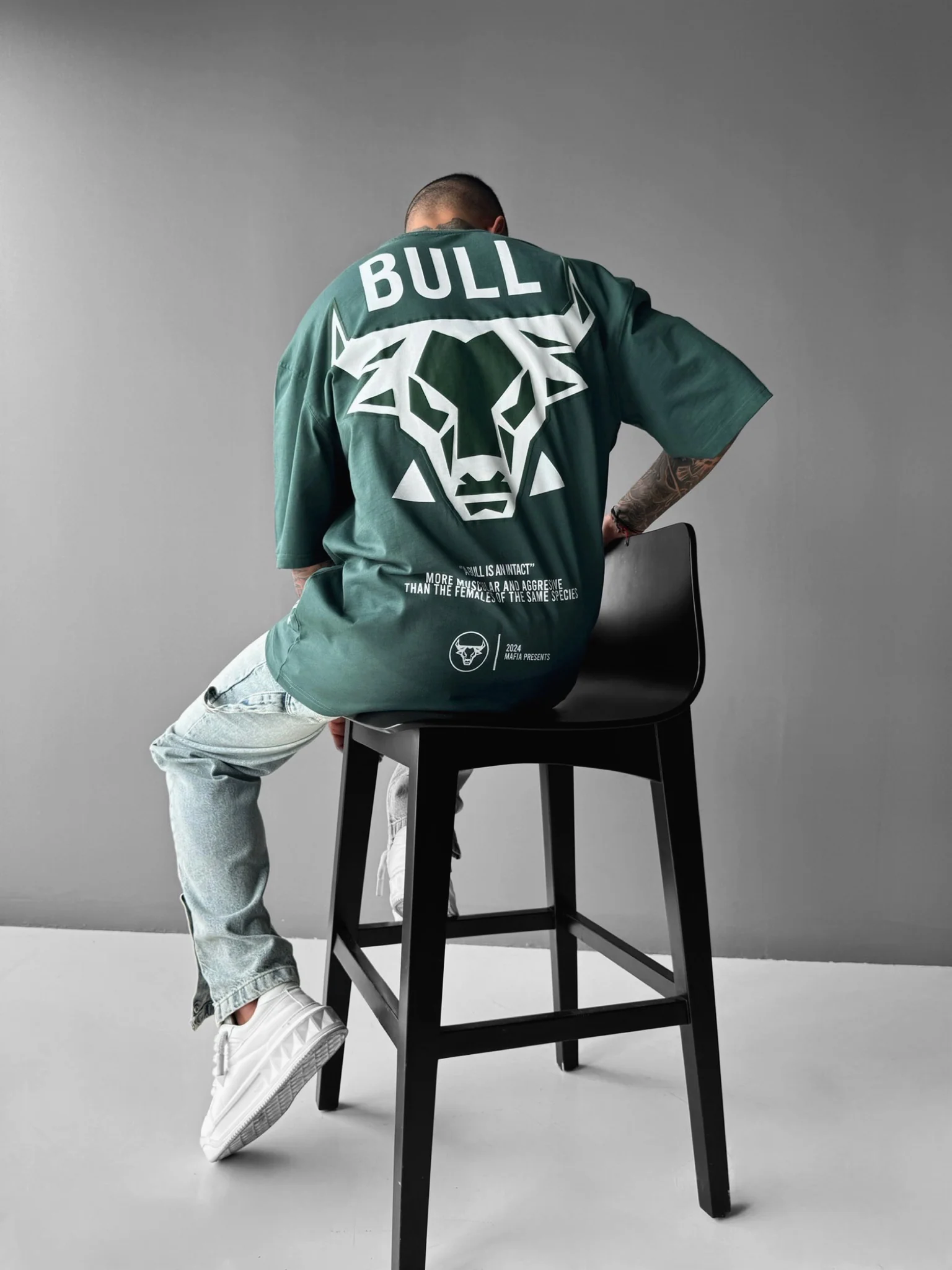 Oversize Bull T-shirt - Petrol - Image 5