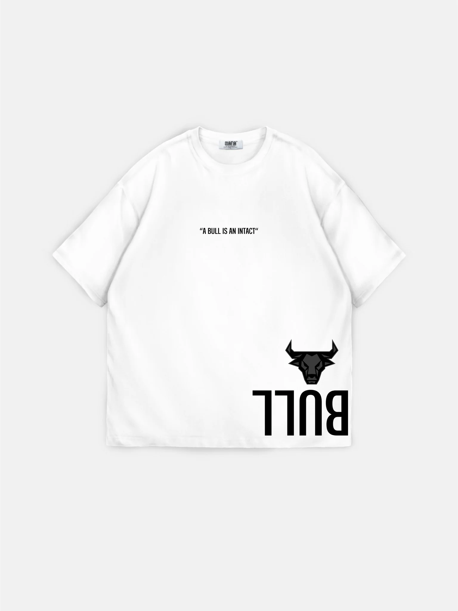 Oversize Bull T-shirt - White and Black - Image 5
