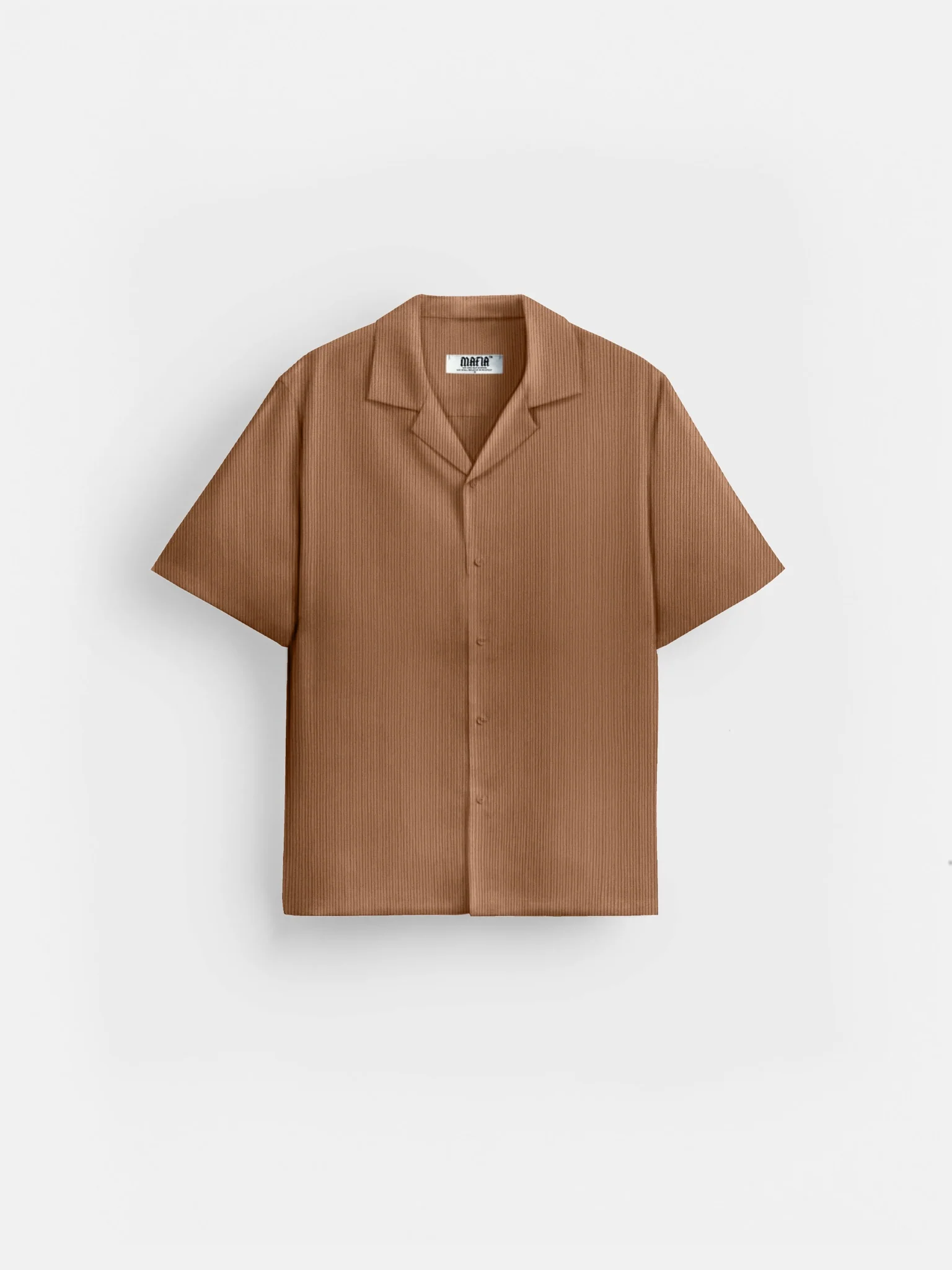 Oversize Cord Shirt - Brown - Image 5
