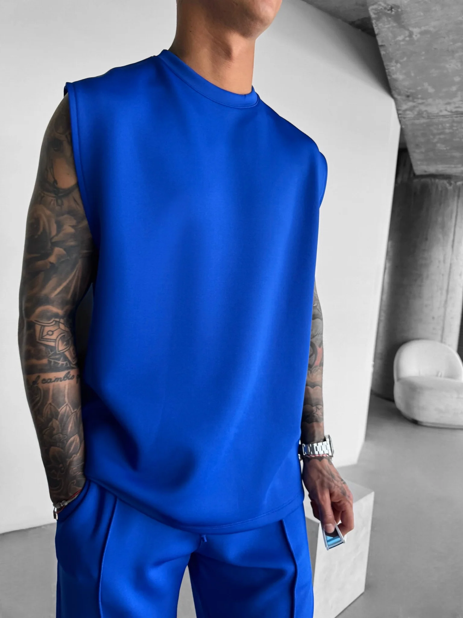 Oversize Diver Tanktop - Saks - Image 4