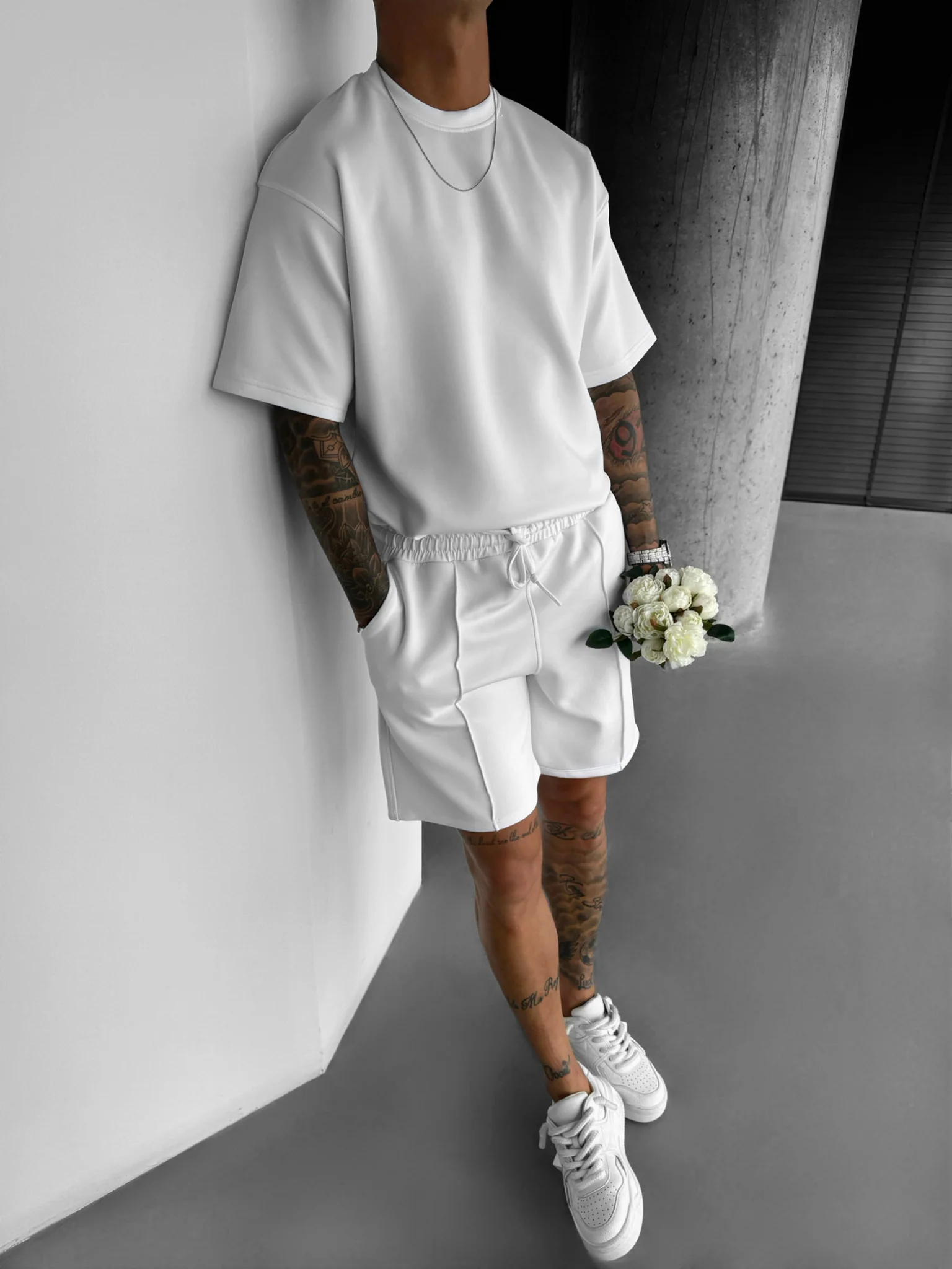 Regular Fit Diver T-shirt - White - Image 4