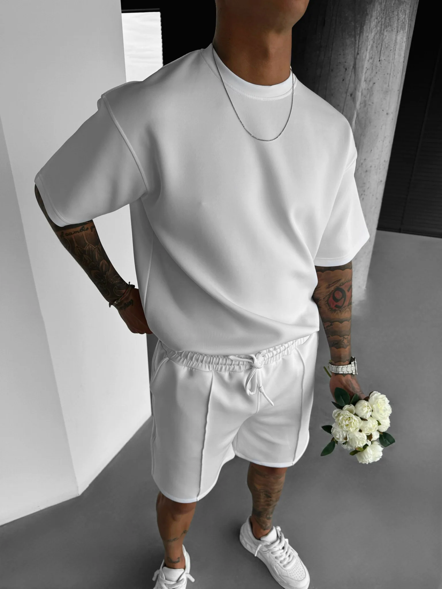 Regular Fit Diver T-shirt - White - Image 5